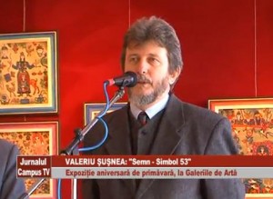 EXPOZIŢIE ANIVERSARĂ DE PRIMĂVARĂ, LA GALERIILE DE ARTĂ. VALERIU ŞUŞNEA: "SEMN-SIMBOL 53"