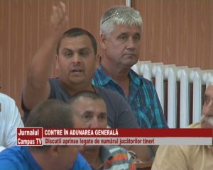 CONTRE ÎN ADUNAREA GENERALĂ. DISCUŢII APRINSE LEGATE DE NUMĂRUL TINERILOR DIN ECHIPĂ
