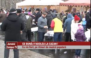 CE BUNĂ-I FASOLEA LA CAZAN! CU VIN FIERT, PE RITMURI DE MUZICĂ POPULARĂ...