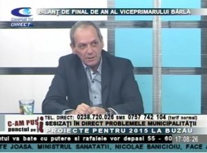 BILANŢ LA FINAL DE AN AL VICEPRIMARULUI BÎRLĂ