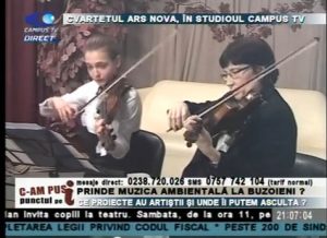 CVARTETUL ARS NOVA, ÎN STUDIOUL CAMPUS TV