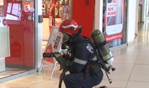 INCENDIU LA MALL. EXERCITIU ISU BUZĂU