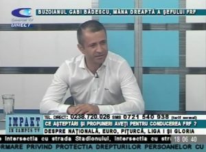 BUZOIANUL GABI BĂDESCU, MÂNA DREAPTĂ A ŞEFULUI FRF