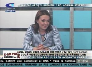 CE MAI FAC ARTIŞTII BUZOIENI? AZI, ADRIANA STUPARU