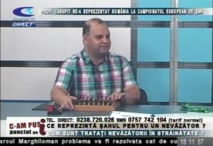 PROFESORUL CARAPIT A REPREZENTAT ROMÂNIA LA CAMPIONATUL EUROPEAN DE ŞAH