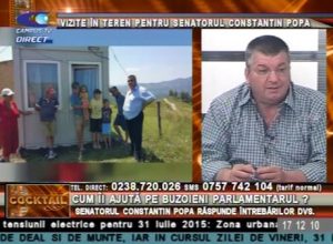 VIZITE ÎN TEREN PENTRU SENATORUL CONSTANTIN POPA