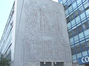 BUZĂUL DEŢINE O LUCRARE DE ARTĂ MONUMENTALĂ DEOSEBITĂ. MOZAICUL DE LA CONTACTOARE ARE O VECHIME DE 30 DE ANI