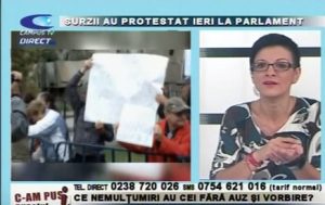 SURZII AU PROTESTAT LA PARLAMENT