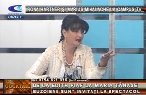 RONA HARTNER ŞI MARIUS MIHALACHE, LA CAMPUS TV