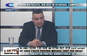 CIPRIAN BOTEZATU, ÎN STUDIOUL CAMPUS TV