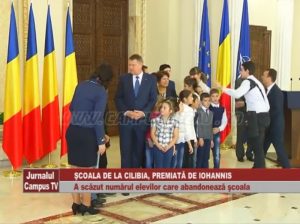ŞCOALA DE LA CILIBIA, PREMIATĂ DE IOHANNIS. A SCĂZUT NUMĂRUL ELEVILOR CARE ABANDONEAZĂ ŞCOALA.