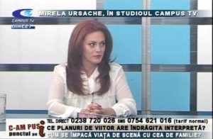 MIRELA URSACHE, ÎN STUDIOUL CAMPUS TV