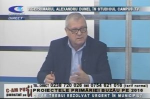 VICEPRIMARUL ALEXANDRU DUNEL, ÎN STUDIOUL CAMPUS TV