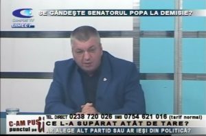 SE GÂNDEŞTE SENATORUL POPA LA DEMISIE?