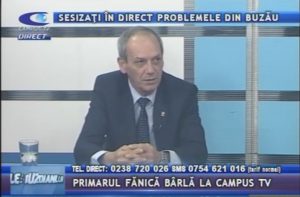PRIMARUL FĂNICĂ BÂRLĂ, ÎN STUDIOUL CAMPUS TV