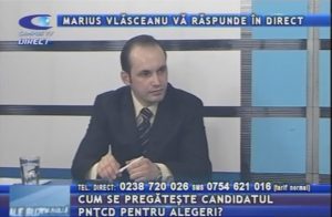 CANDIDATUL PNTCD MARIUS VLĂSCEANU, ÎN STUDIOUL CAMPUS TV