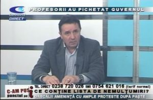 PROFESORII AU PICHETAT GUVERNUL