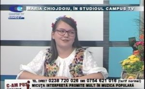 MARIA CHIOJDOIU, ÎN STUDIOUL CAMPUS TV