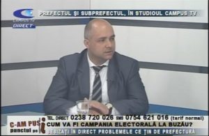 PREFECTUL ŞI SUBPREFECTUL, ÎN STUDIOUL CAMPUS TV