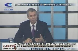 CONSTANTIN IONESCU, ÎN STUDIOUL CAMPUS TV