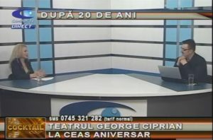 DUPĂ 20 DE ANI. TEATRUL GEORGE CIPRIAN, LA CEAS ANIVERSAR