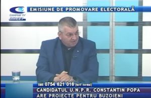 EMISIUNE DE PROMOVRE ELECTORALĂ: CANDIDATUL UNPR CONSTANTIN POPA ARE PROIECTE PENTRU BUZOIENI