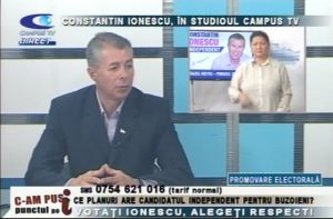 CONSTANTIN IONESCU, ÎN STUDIOUL CAMPUS TV
