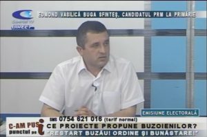 EDMOND VASILICĂ BUGA SFINTEŞ, CANDIDATUL PRM LA PRIMĂRIE