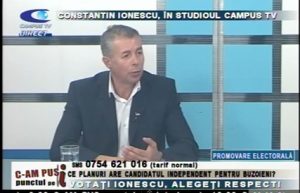 CONSTANTIN IONESCU, ÎN STUDIOUL CAMPUS TV