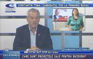CONSTANTIN TOMA, CANDIDATUL PSD LA PRIMĂRIA MUNICIPIULUI BUZĂU