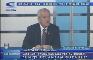 CONSTANTIN TOMA, CANDIDATUL PSD LA PRIMĂRIA MUNICIPIULUI BUZĂU