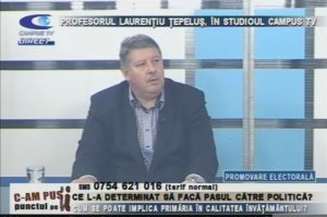 PROFESORUL LAURENŢIU ŢEPELUŞ, ÎN STUDIOUL CAMPUS TV