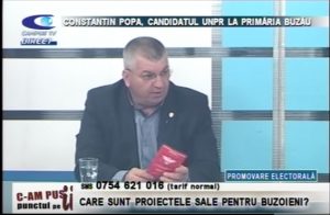 CONSTANTIN POPA, CANDIDATUL UNPR LA PRIMĂRIA BUZĂU