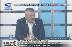 CONSTANTIN POPA, SUSŢINUT DE FAMILIE ÎN CURSA ELECTORALĂ