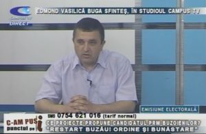 EDMOND VASILICĂ BUGA SFINTEŞ, ÎN STUDIOUL CAMPUS TV