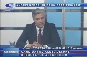 ANDREI NEDER, ÎN DRUM SPRE PRIMĂRIE