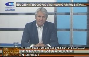 SENATORUL EUGEN TEODOROVICI, LA CAMPUS TV