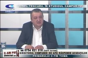 IONEL TESCARU, ÎN STUDIOUL CAMPUS TV