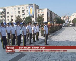 IMAGINI DE LA ZIUA IMNULUI! CEREMONIA S-A DESFĂŞURAT PE FUNDALUL BUTOAIELOR CU BERE