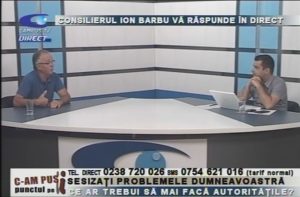 CONSILIERUL ION BARBU, LA CAMPUS TV