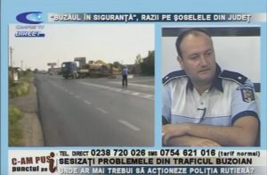 "BUZĂUL ÎN SIGURANŢĂ!, RAZII PE ŞOSELELE DIN JUDEŢ