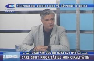 VICEPRIMARUL ANDREI NEDER, LA CAMPUS TV