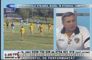 PREŞEDINTELE STEJARUL BUZĂU, ÎN STUDIOUL CAMPUS TV