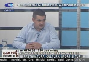 ADRIAN PETRE, VICEPREŞEDINTE CJ, ÎN STUDIOUL CAMPUS TV