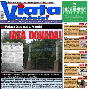 VIAŢA BUZĂULUI APARE SÂMBĂTĂ. 20 DE PAGINI CU INFORMAŢII DE INTERES LOCAL