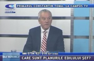PRIMARUL CONSTANTIN TOMA, LA CAMPUS TV
