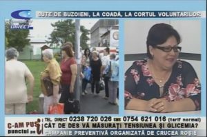 SUTE DE BUZOIENI LA COADĂ, LA CORTUL VOLUNTARILOR