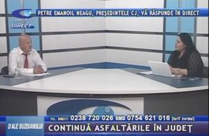 PETRE EMANOIL NEAGU, PREŞEDINTELE CJ, ÎN STUDIOUL CAMPUS TV