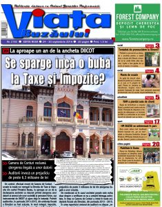 VIAŢA BUZĂULUI APARE SÂMBĂTĂ. 20 DE PAGINI CU INFORMAŢII DE INTERES LOCAL