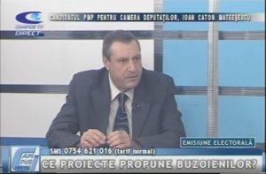 CANDIDATUL PMP PENTRU CAMERA DEPUTAŢILOR, IOAN CATON MATEEŞESCU